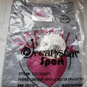 NWTIP JREAM STAR SPORT TWO PIECE GIRLS SET SIZE 2T